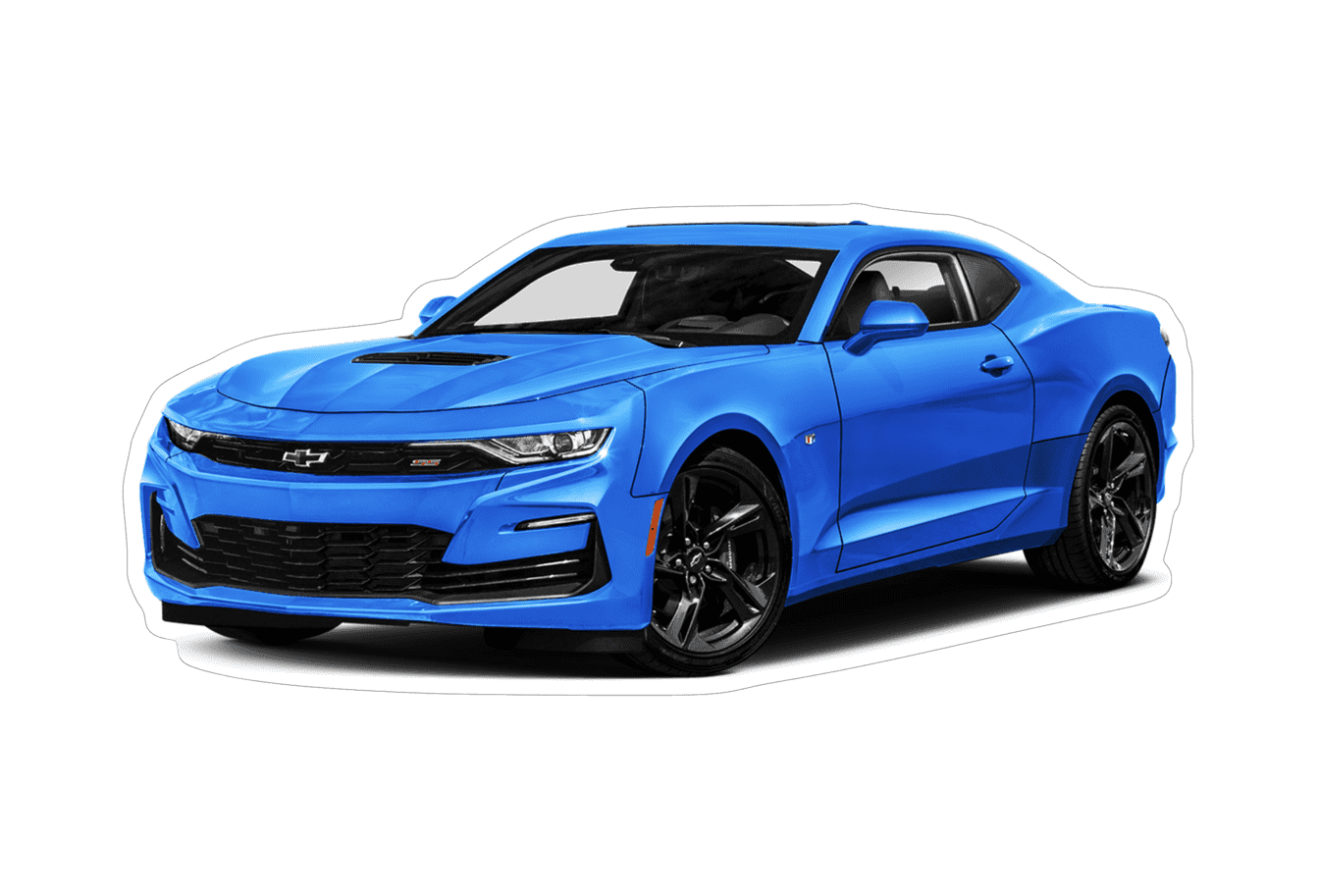 Chevrolet Camaro Sports Car Vinyl Decal / Sticker, Blue - ZSD-009594- DRIVEN - 1