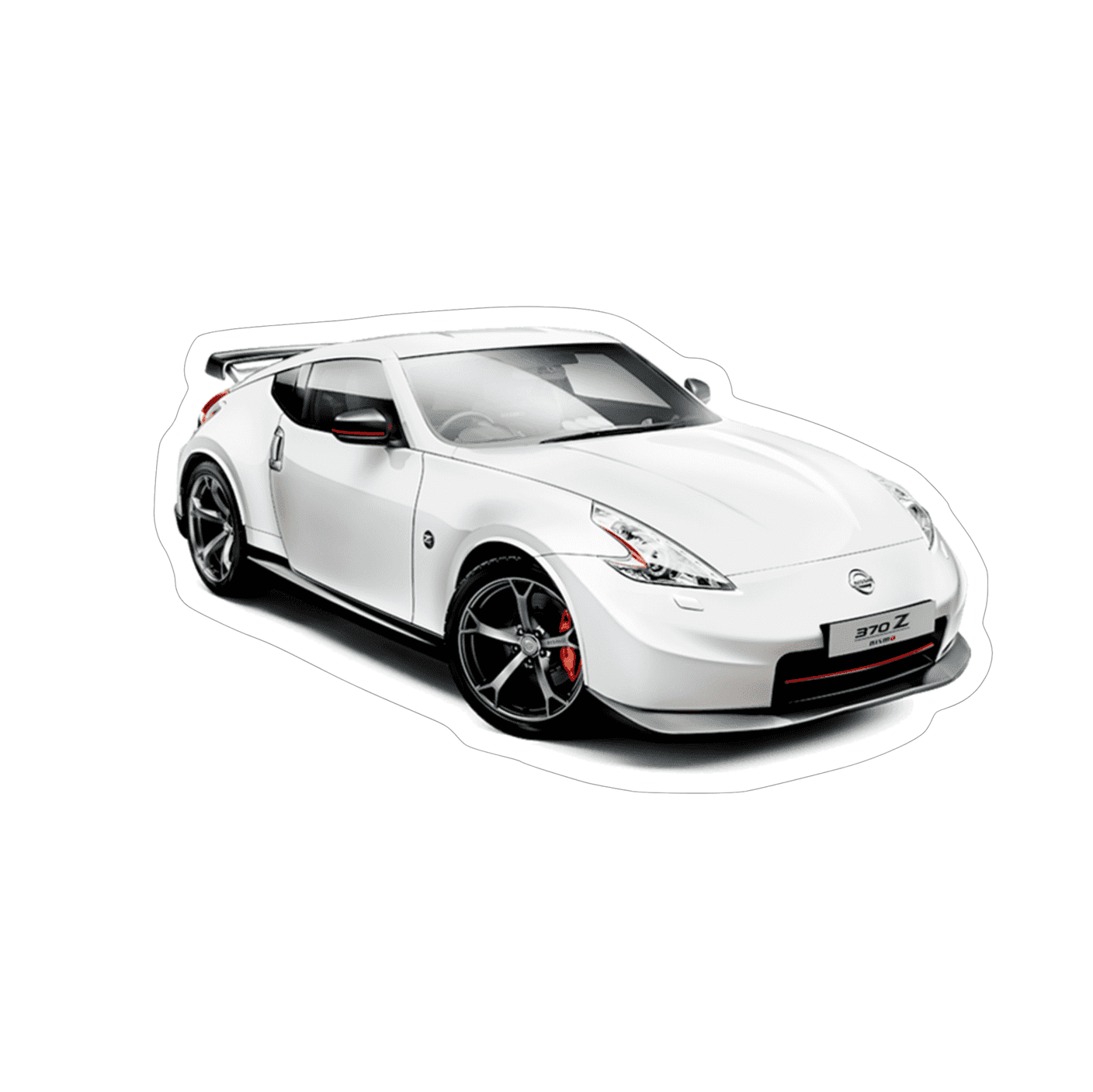 Nissan 370z Z34 V1 White NISMO Sports Car Vinyl Decal / Sticker - ZSD-009419- DRIVEN - 1
