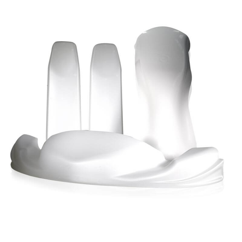 FA Kart | Set Bodyworks Complete White (Only Plastic) - K0400IZD0330A- DRIVEN - 1