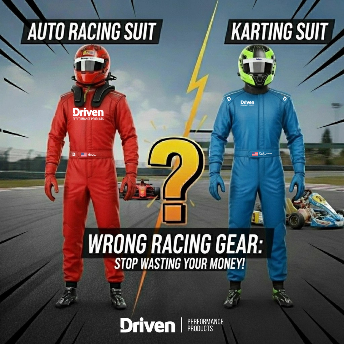 Auto Racing vs. Karting Suits Comparison