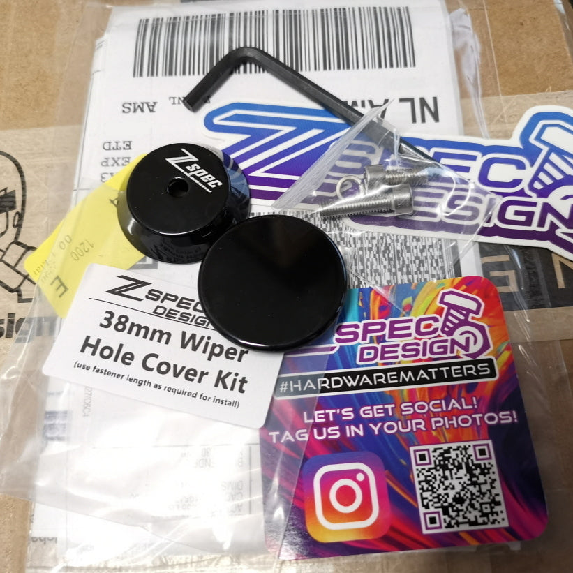 ZSPEC 38mm Rear Washer Nozzle Hole-Cover, Weather-Proof, fits holes 14mm-30mm - ZSD-189654-  DRIVEN - 3