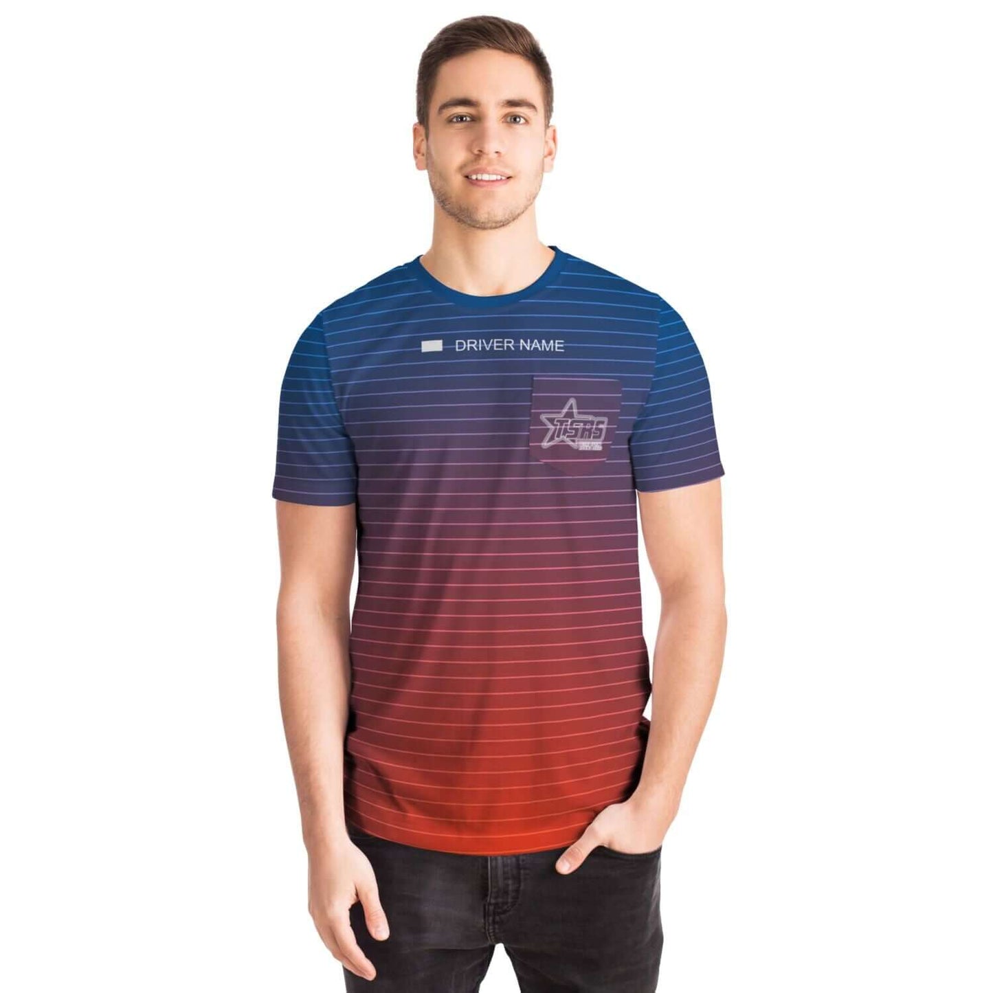 DRIVEN | TSRS '24 | T-Shirt with Pocket - Adult - Red/Blue