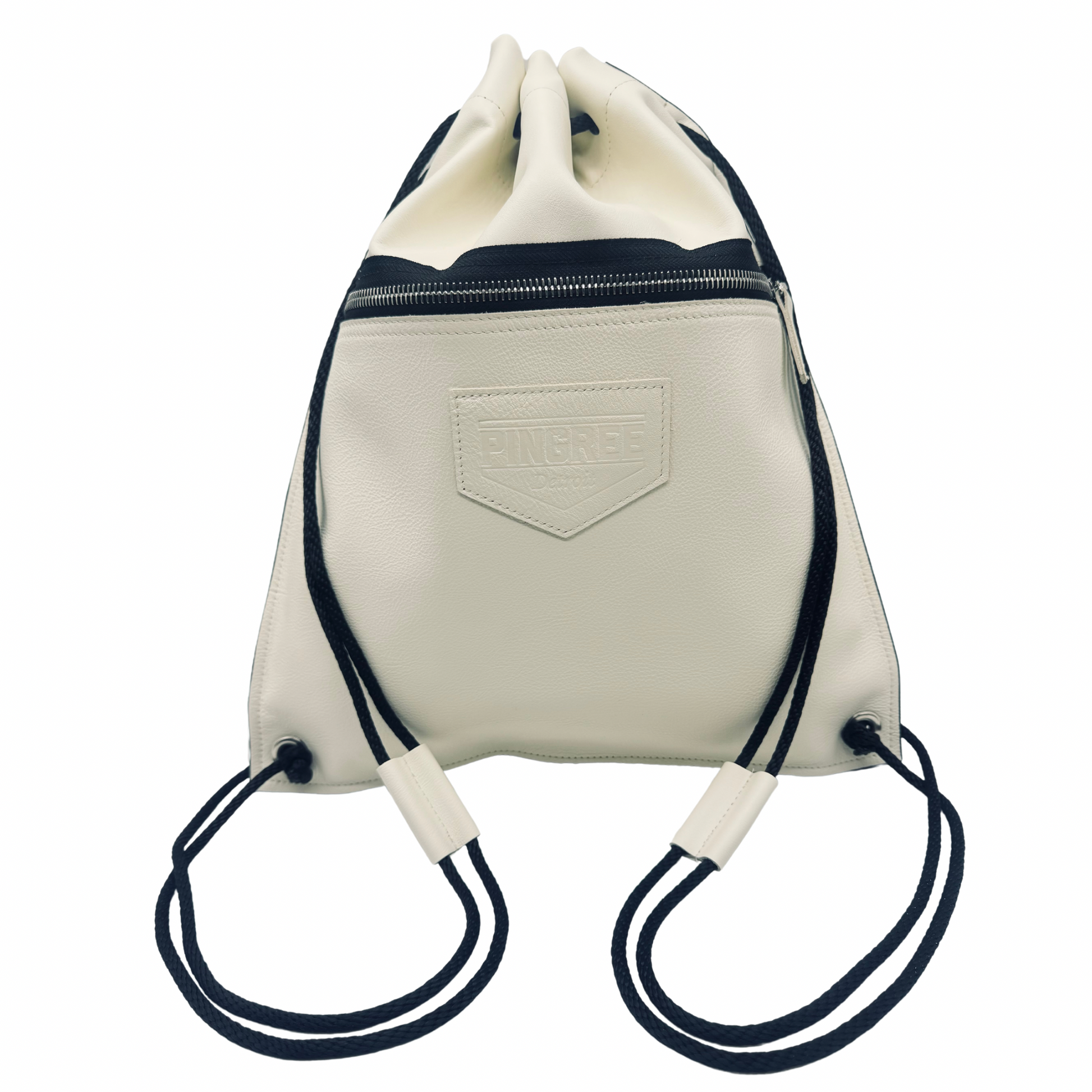 Detroit Drawstring Backpack in Leather ( Made to Order) - DRW009B-DRW009B-sku-40872560459841-sku-40872560427073-DRW009B-  DRIVEN - 2