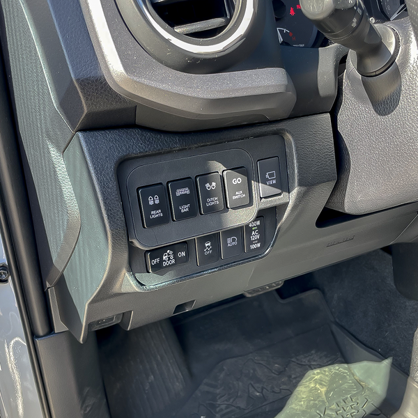 Base Switch Panel for 4 Short Switches (Tacoma Double Cab) - GO-001-  DRIVEN - 4