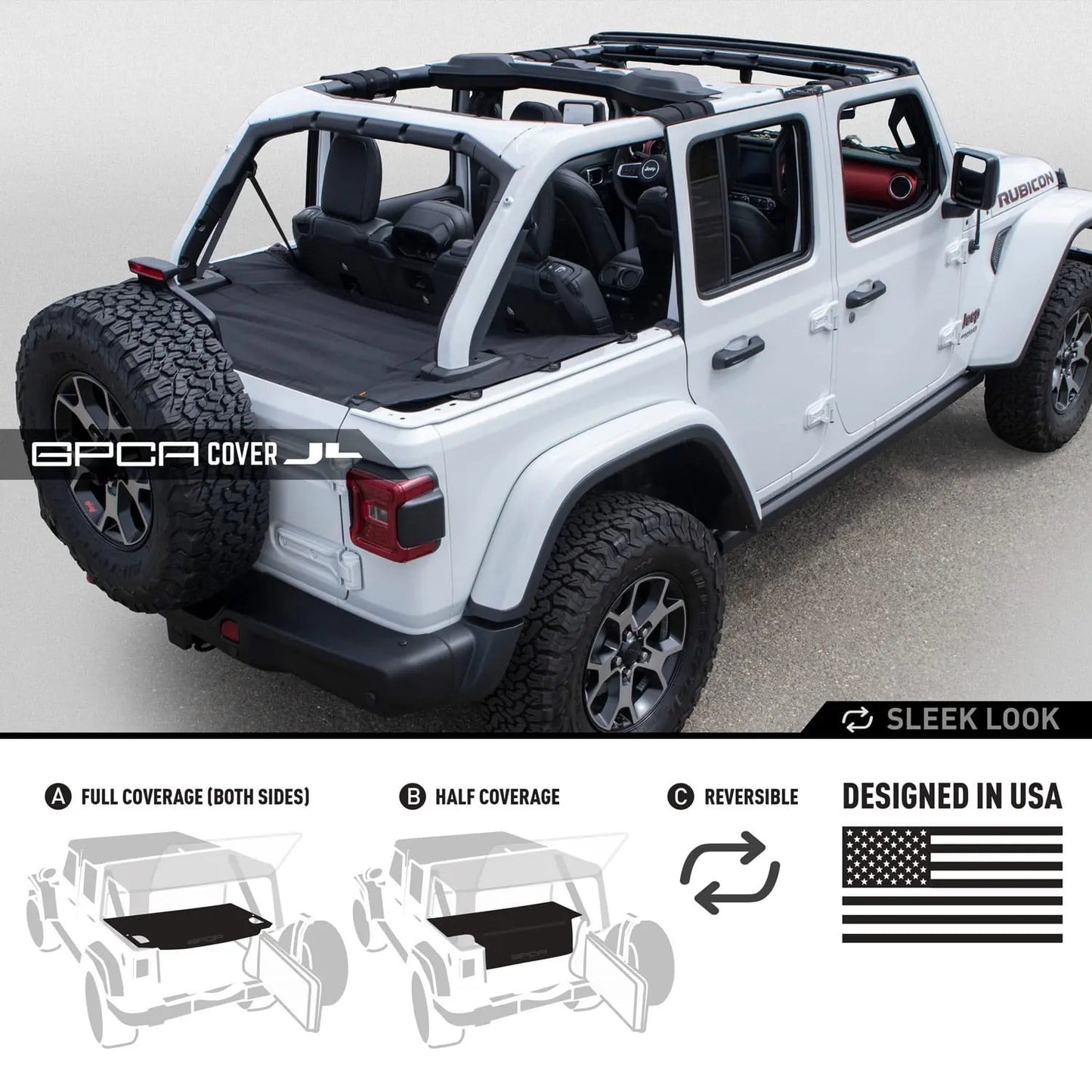 Jeep Wrangler JL 4DR Cargo Cover PRO (2018+) - JL4CC-P-HT-JL4CC-P-ST-JL4FD-P-HT-JL4FD-P-ST-  DRIVEN - 1