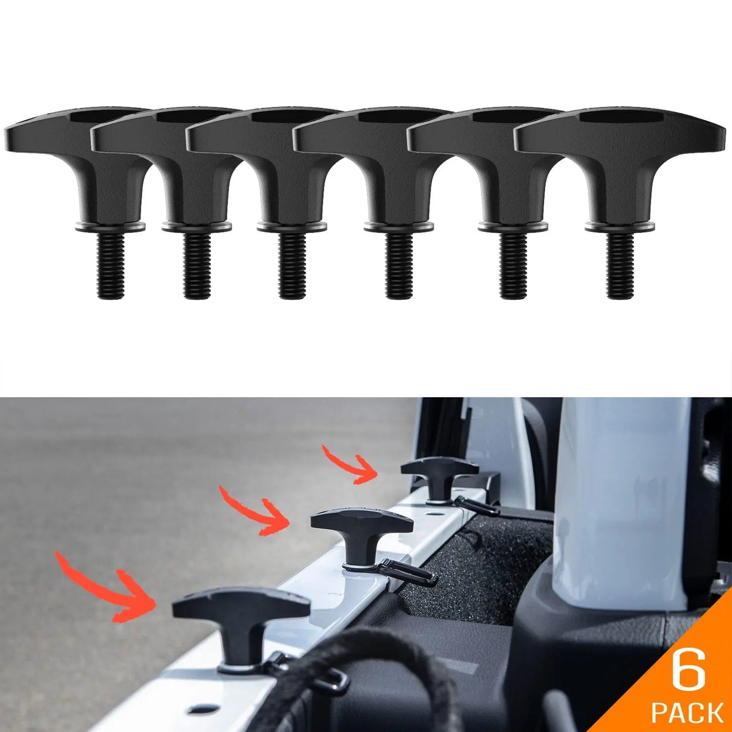 Jeep Wrangler Tie-Down Anchor PRO — Versatile Quick-Release - JL-QR-PRO-6-JL-QRPRO6-TDR2-FLATSCREW2-JL-QRPRO6-TDP6-JLQRTDR-JK-QR-PRO-6-  DRIVEN - 11