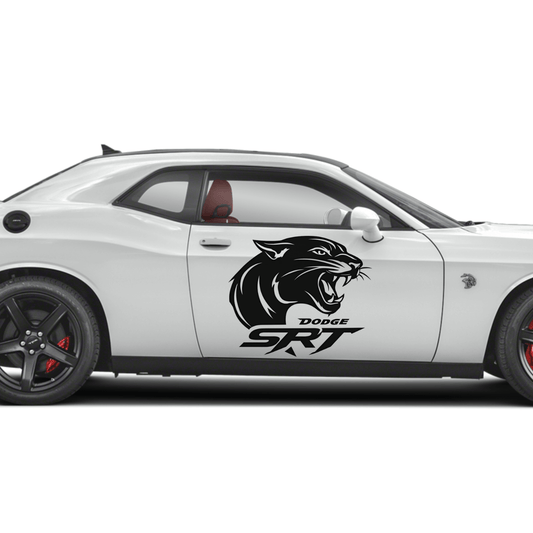 Dodge SRT Tiger Vinyl Decal Sticker – Aggressive Muscle Car Graphic – Fits Challenger, Charger, Durango – 6" to 45" Weatherproof - sku-50687730974852-sku-50687731007620-sku-50687731040388-sku-50687731073156-sku-50687731105924-  DRIVEN - 1