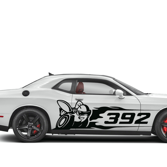 392 Scat Pack Super Bee Vinyl Decal – Dodge Challenger & Charger Sticker – Mopar Muscle Car Graphic - sku-50687743033476-sku-50687743164548-  DRIVEN - 1