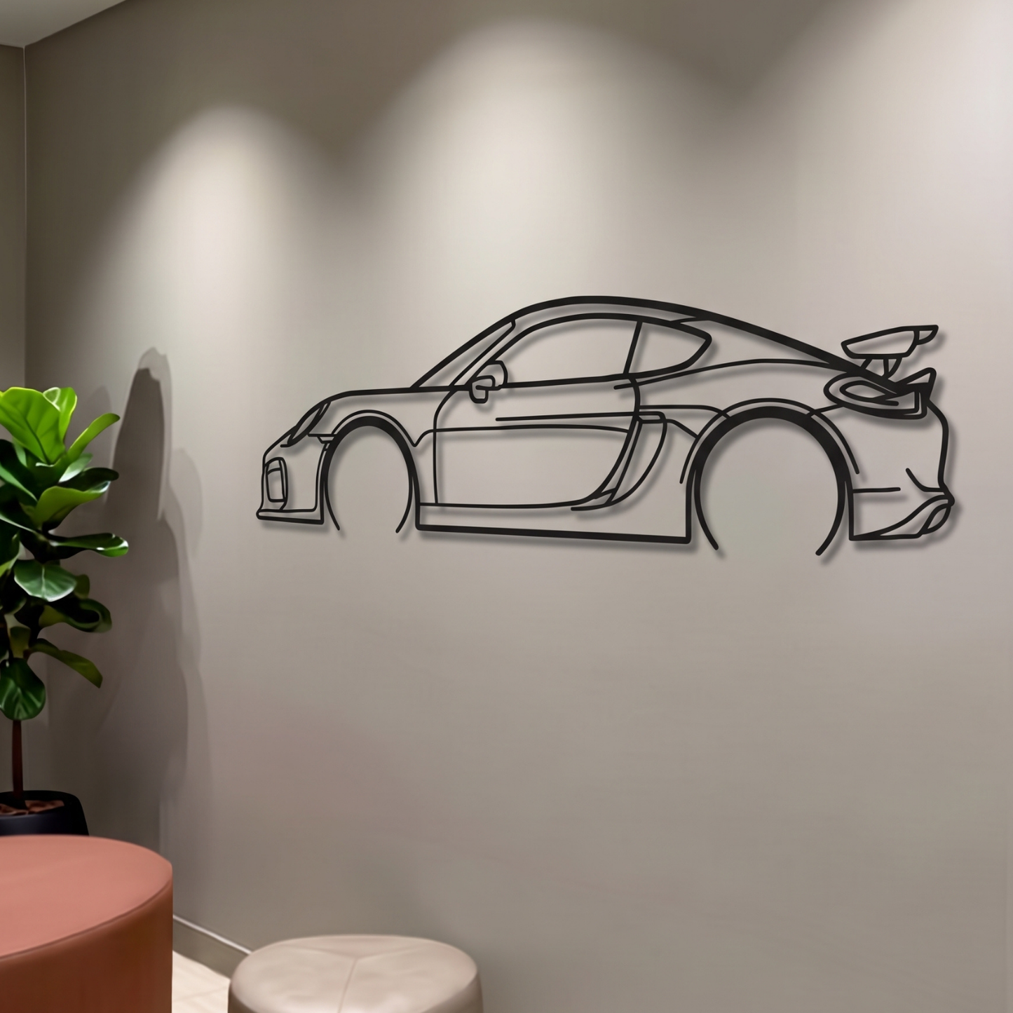 2016 Cayman GT4 981 Metal Car Wall Art - MT0897 - MT0897B49L-  DRIVEN - 5