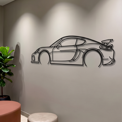 2016 Cayman GT4 981 Metal Car Wall Art - MT0897 - MT0897B49L-  DRIVEN - 5