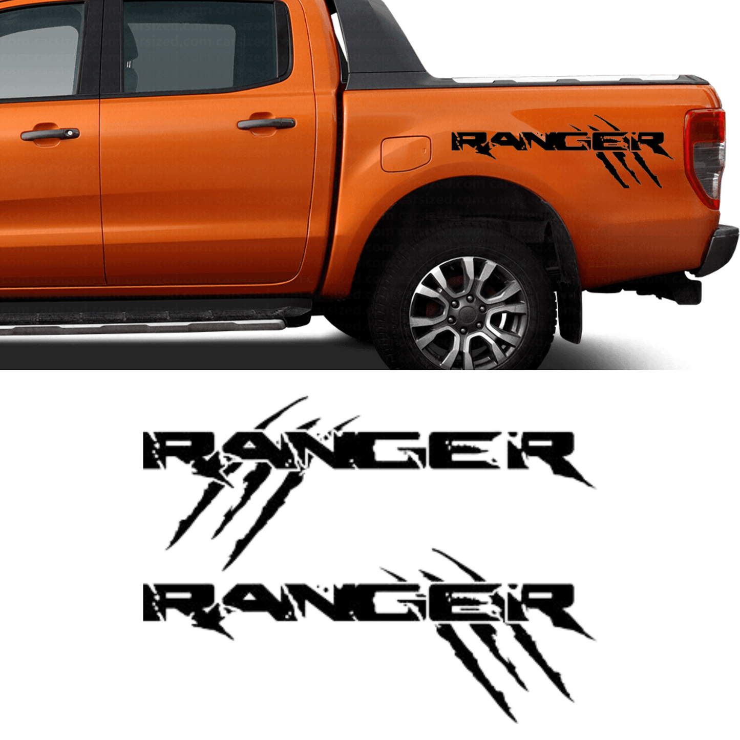 Ford Ranger Side Decal Sticker - sku-41750383034500-  DRIVEN - 1