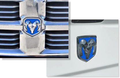 Ram Head Emblem Inlay Decals - 2013-2018 Ram 1500 - sku-44719971041467-sku-44719971074235-sku-44719971107003-sku-44719971139771-sku-44719971172539-  DRIVEN - 3