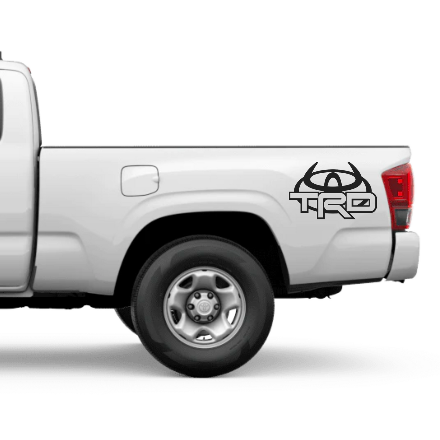 Toyota Tacoma Tundra TRD Logo Devil Horns 24" Off Road Side Decal Sticker - sku-41751428464772-sku-41751428628612-  DRIVEN - 1