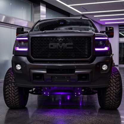 GMC Sierra RGBW DRL Boards (2014-2015) - E19 | A12 | P2   - BX1-  DRIVEN - 4
