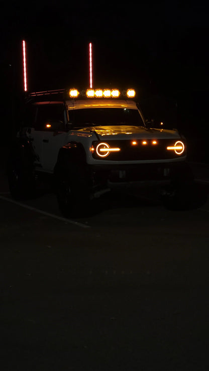 KC HiLITES Pro6 / Titan Gravity Light Cover Topo Overlays (Pair) - Universal - KCHI9.TP.WH.CG-KCHI9.TP.TUSC.CG-KCHI9.TP.WH.RACE-KCHI9.TP.WH.CODE-KCHI9.TP.RACE.CG-  DRIVEN - 11