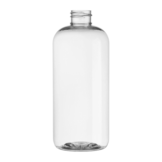 16 oz. Clear PET Plastic Boston Round Bottle - CDS-PBR16-01-CDS-PBR16-06-  DRIVEN - 1