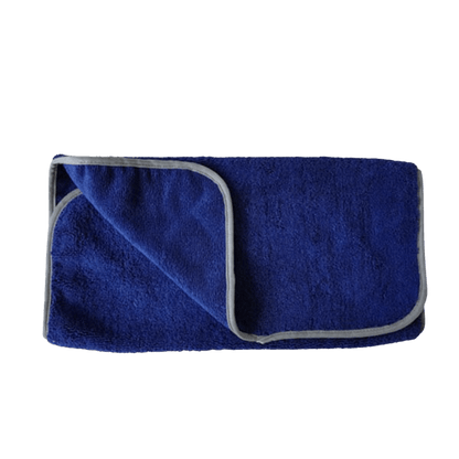 16" x 24" All Purpose Microfiber Towels w/ Silk Wrapped Gray Edge - 12 Pack - DPMT-BG-12-  DRIVEN - 1
