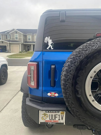 Printed Series US States Ford Bronco Rear Oval Emblem Overlay (Full Print) - 2021-2024 Bronco / Bronco Sport - 21BRONCOVPT-CO-21BRONCOVPT-FL-21BRONCOVPT-TX-  DRIVEN - 3