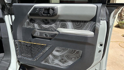 Topo Interior Door Handle Overlays - 2021+ Bronco - 21BRNINTHANDLE-TPAMBL-21BRNINTHANDLE-TPA51L-21BRNINTHANDLE-TPAZL-21BRNINTHANDLE-TPBOL-21BRNINTHANDLE-TPCGL-  DRIVEN - 3
