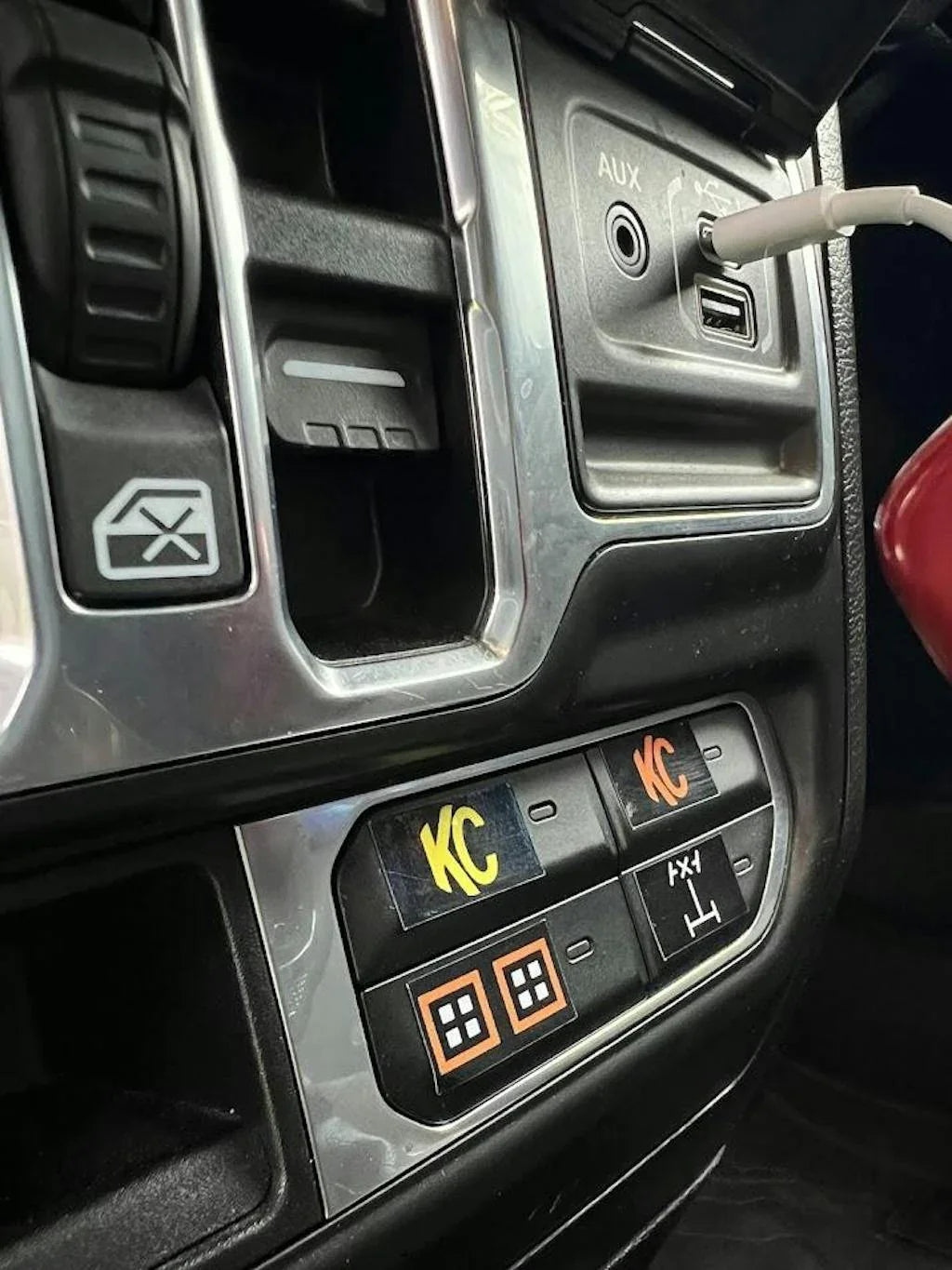 Printed Series Auxiliary Switch Labels (Upfitter) - 2018+ Jeep Wrangler / Gladiator JL / JT - 18JEEPWRANGLERAUX-V5JL-  DRIVEN - 1