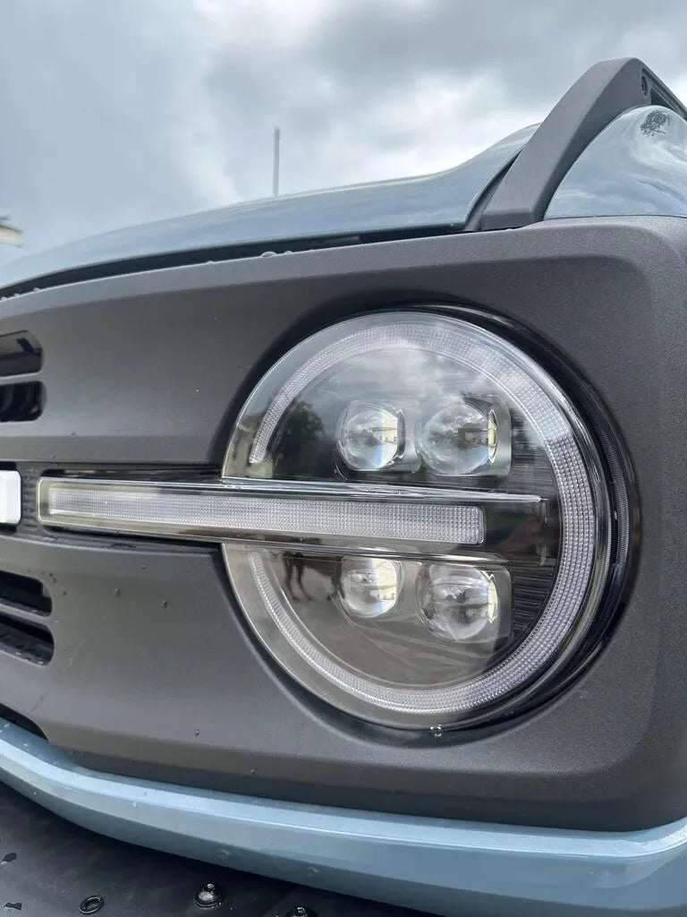 eXpert Signature Headlight Paint Protection Film (Clear PPF) - *2021+ Bronco - 21BRNSIGHLPPF-X1-21BRNSIGHLPPF-X2-  DRIVEN - 3