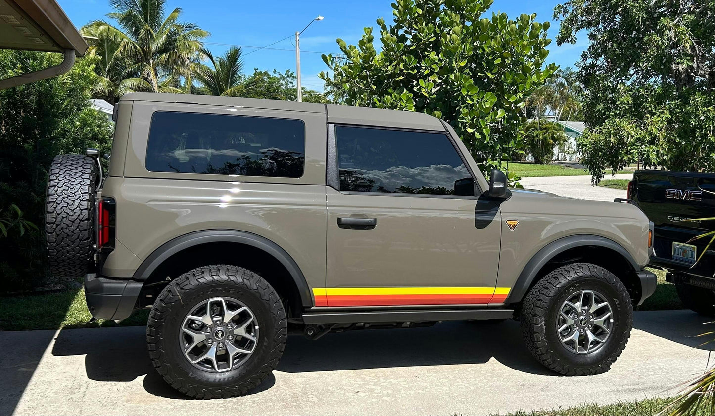 Retro Vintage Lower Door Protection - 2021+ Bronco - 21BRONCOLWDR-RETRO-sku-47985723605311-sku-47985723670847-21BRONCOLWDR-RETRO4-sku-47985723703615-  DRIVEN - 5