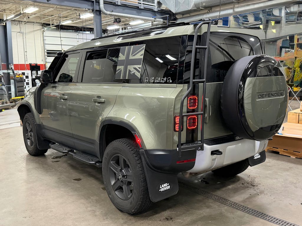 Union Jack Side Window Panel Overlay (Matte Black) - 2020+ Land Rover Defender 110 / 130 - 20LRDEFENDER110NVDP-MB-20LRDEFENDER110FPDP-MB-20LRDEFENDER110NVDP-MBX2-20LRDEFENDER110FPDP-MBX2-20LRDEFENDER110NVDP-WH-  DRIVEN - 9