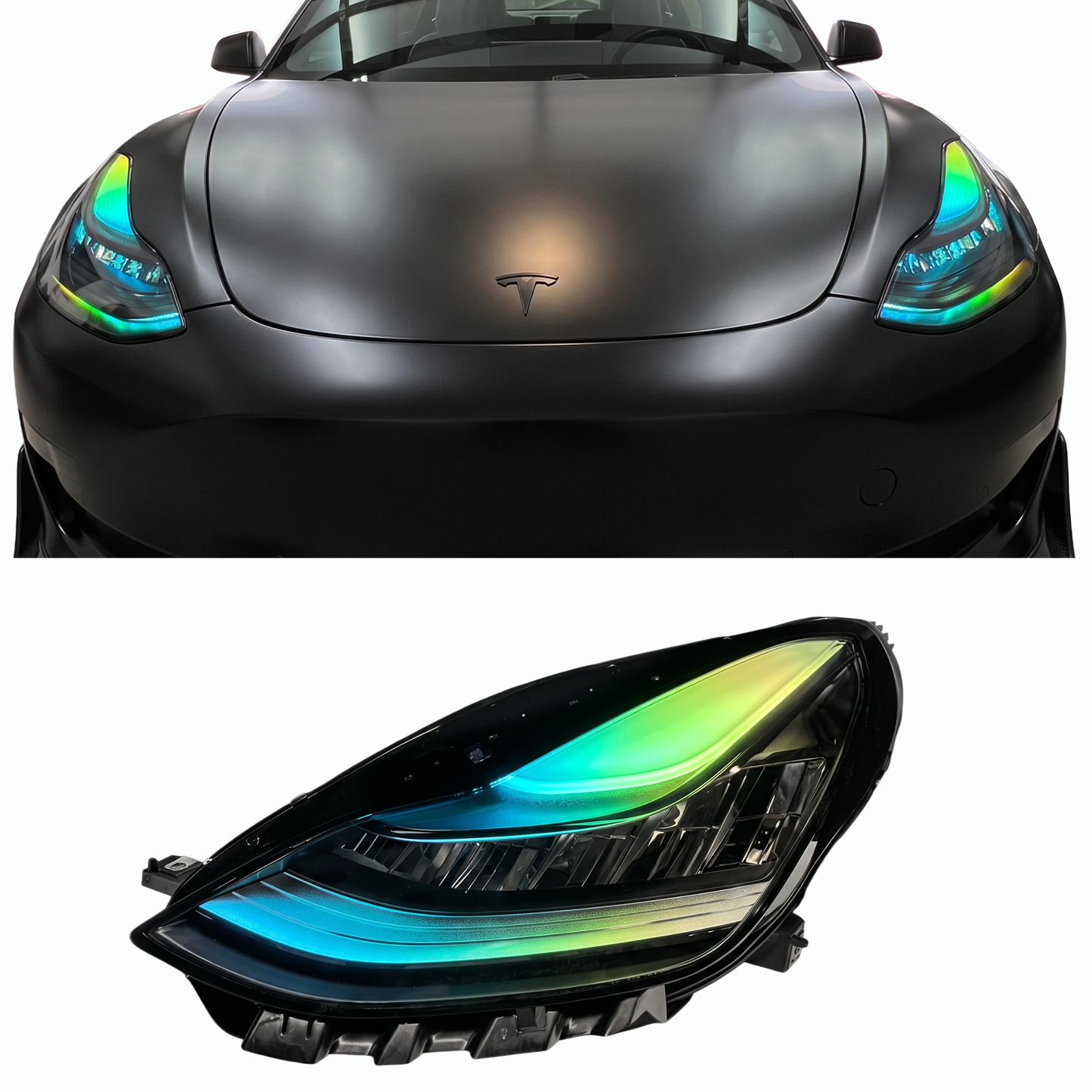 Tesla Model 3 Multicolor DRL Boards (2017-2023) - G4x2 | A20 | P2   - BX1-  DRIVEN - 1