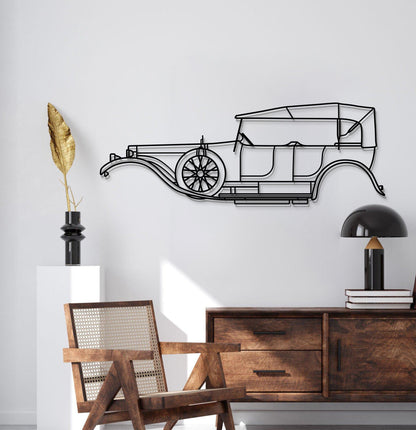 1907 Silver Ghost Metal Car Wall Art - MT0003 - MT0003B49L-  DRIVEN - 2