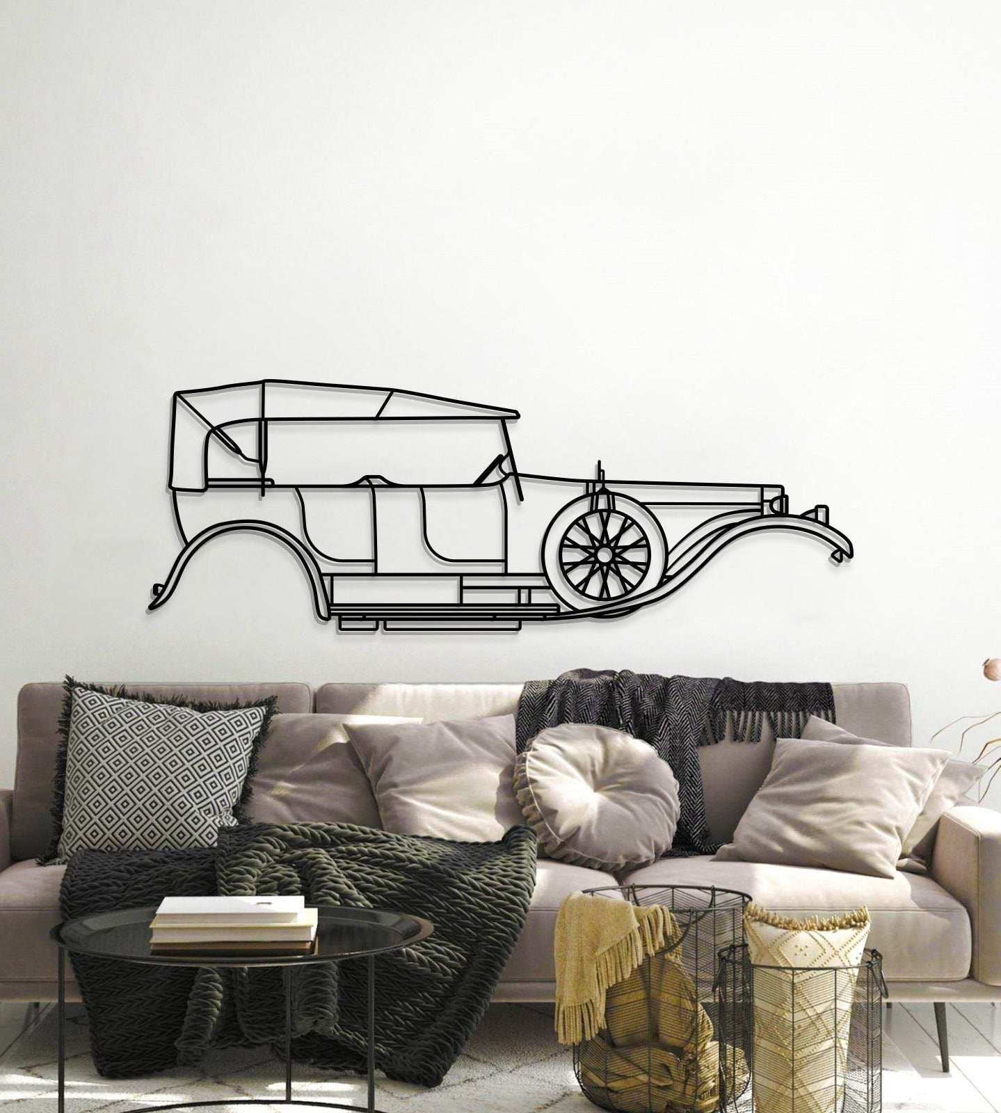 1907 Silver Ghost Metal Car Wall Art - MT0003 - MT0003B49L-  DRIVEN - 6