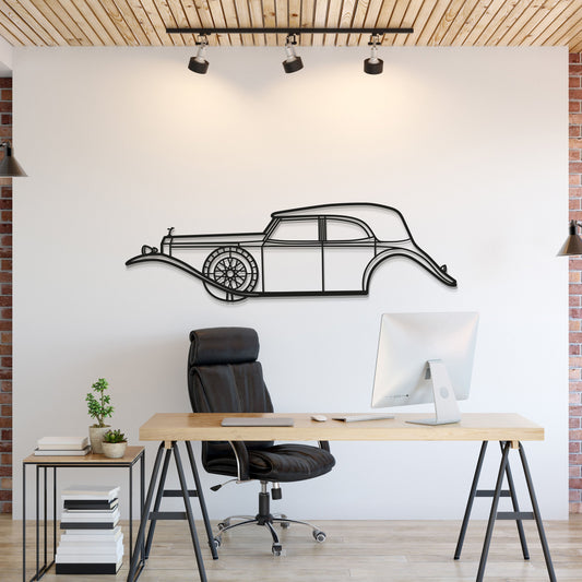 1929 Phantom II Metal Car Wall Art - MT0012 - MT0012B49L-MT0012B69L-MT0012B80L-MT0012B99L-MT0012B120L-  DRIVEN - 1