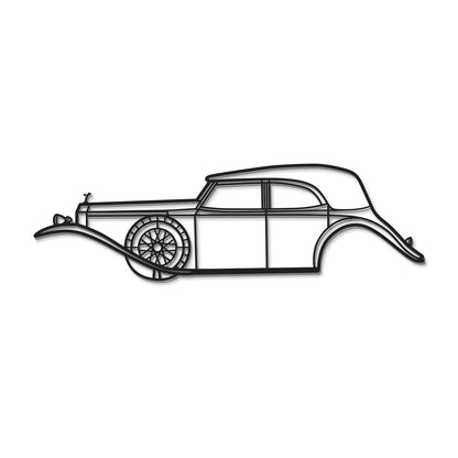 1929 Phantom II Metal Car Wall Art - MT0012 - MT0012B49L-MT0012B69L-MT0012B80L-MT0012B99L-MT0012B120L-  DRIVEN - 8
