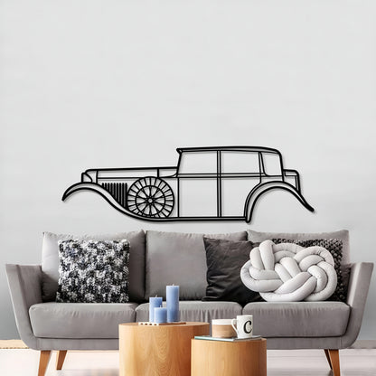 1930 8 Litre Metal Car Wall Art - MT0002 - MT0002B49L-  DRIVEN - 3