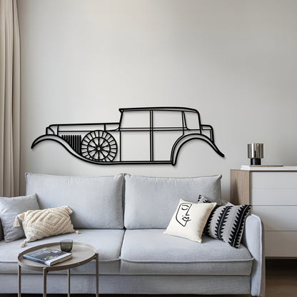 1930 8 Litre Metal Car Wall Art - MT0002 - MT0002B49L-  DRIVEN - 4