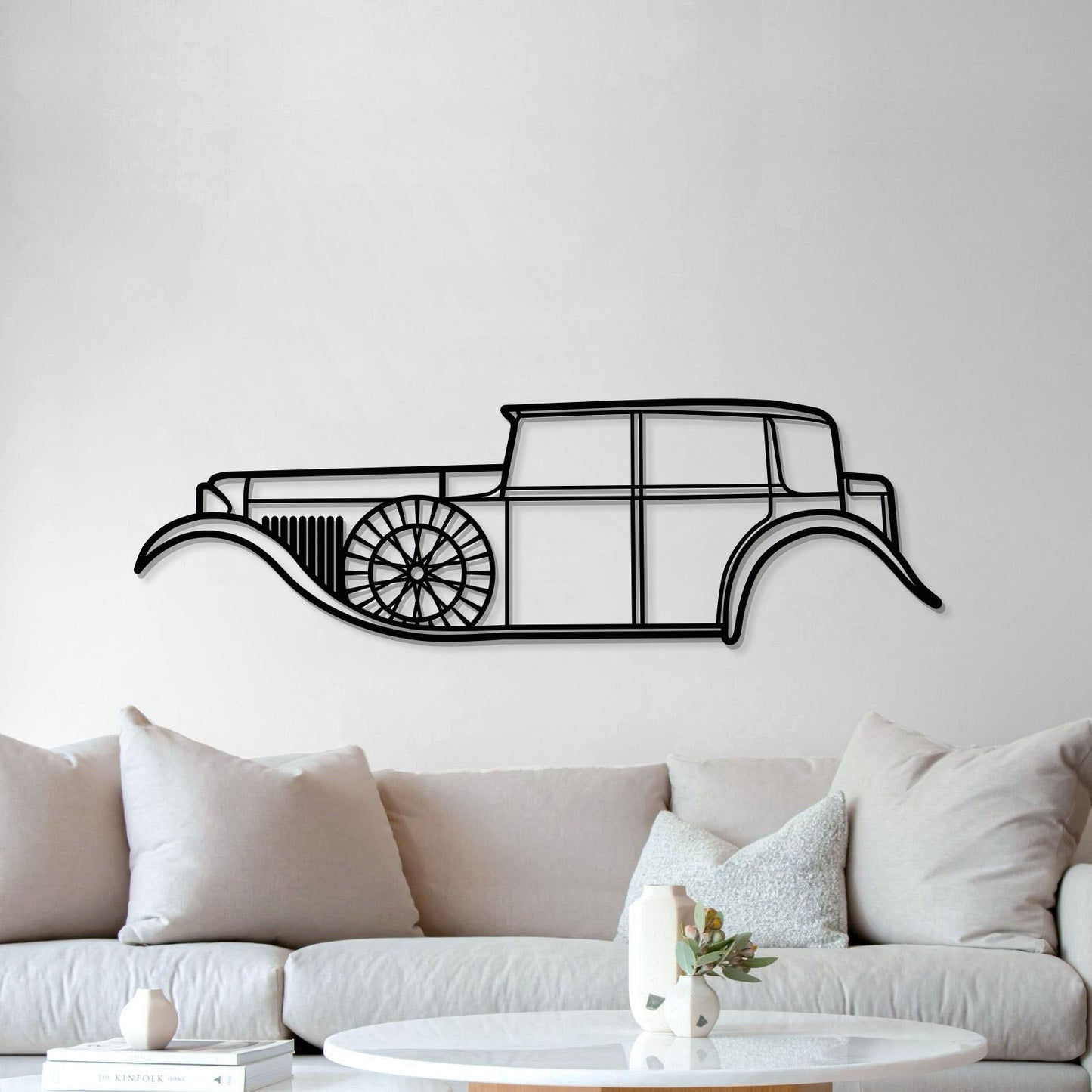 1930 8 Litre Metal Car Wall Art - MT0002 - MT0002B49L-  DRIVEN - 5