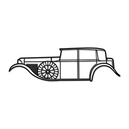 1930 8 Litre Metal Car Wall Art - MT0002 - MT0002B49L-  DRIVEN - 8