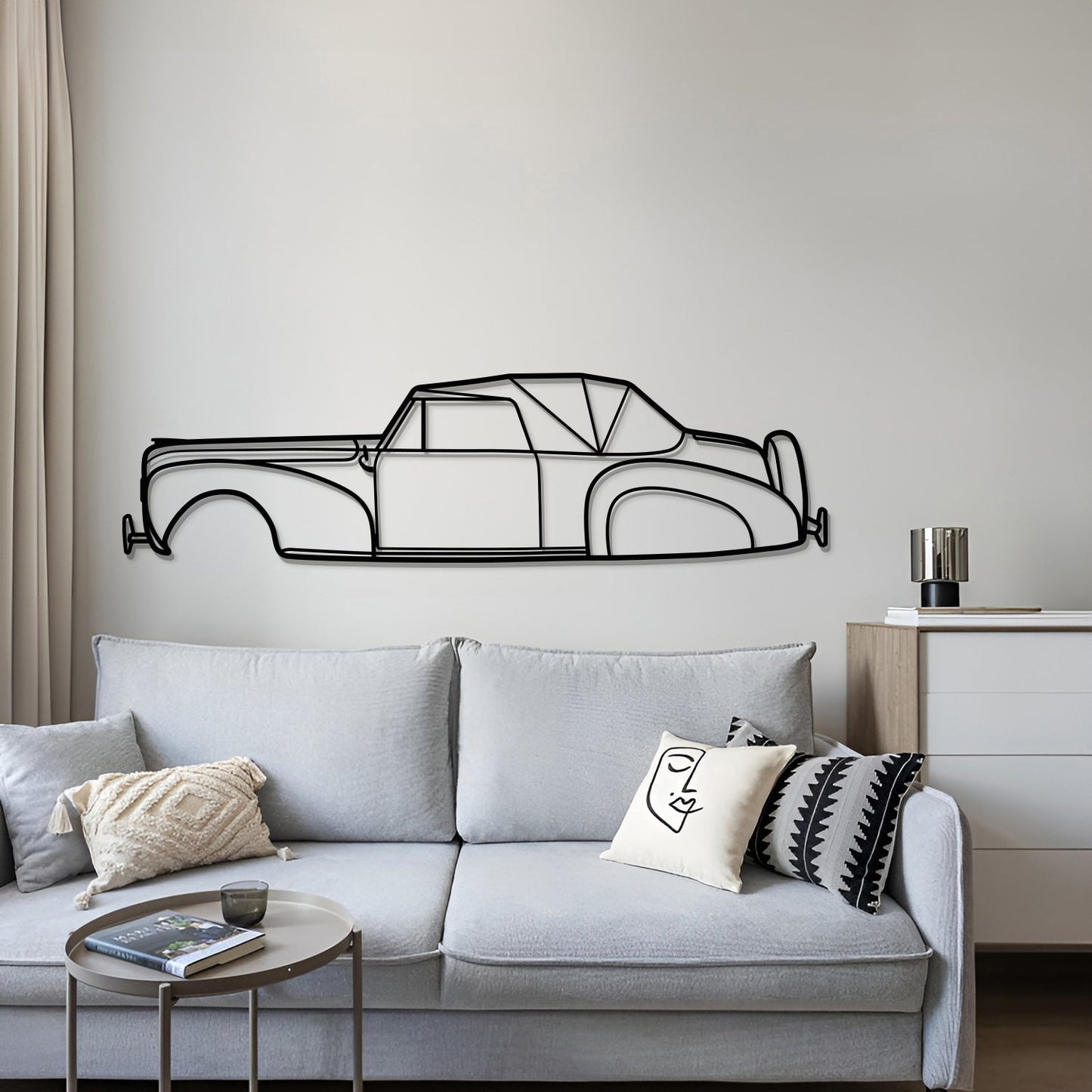 1939 Continental Metal Car Wall Art - MT0022 - MT0022B49L-  DRIVEN - 4