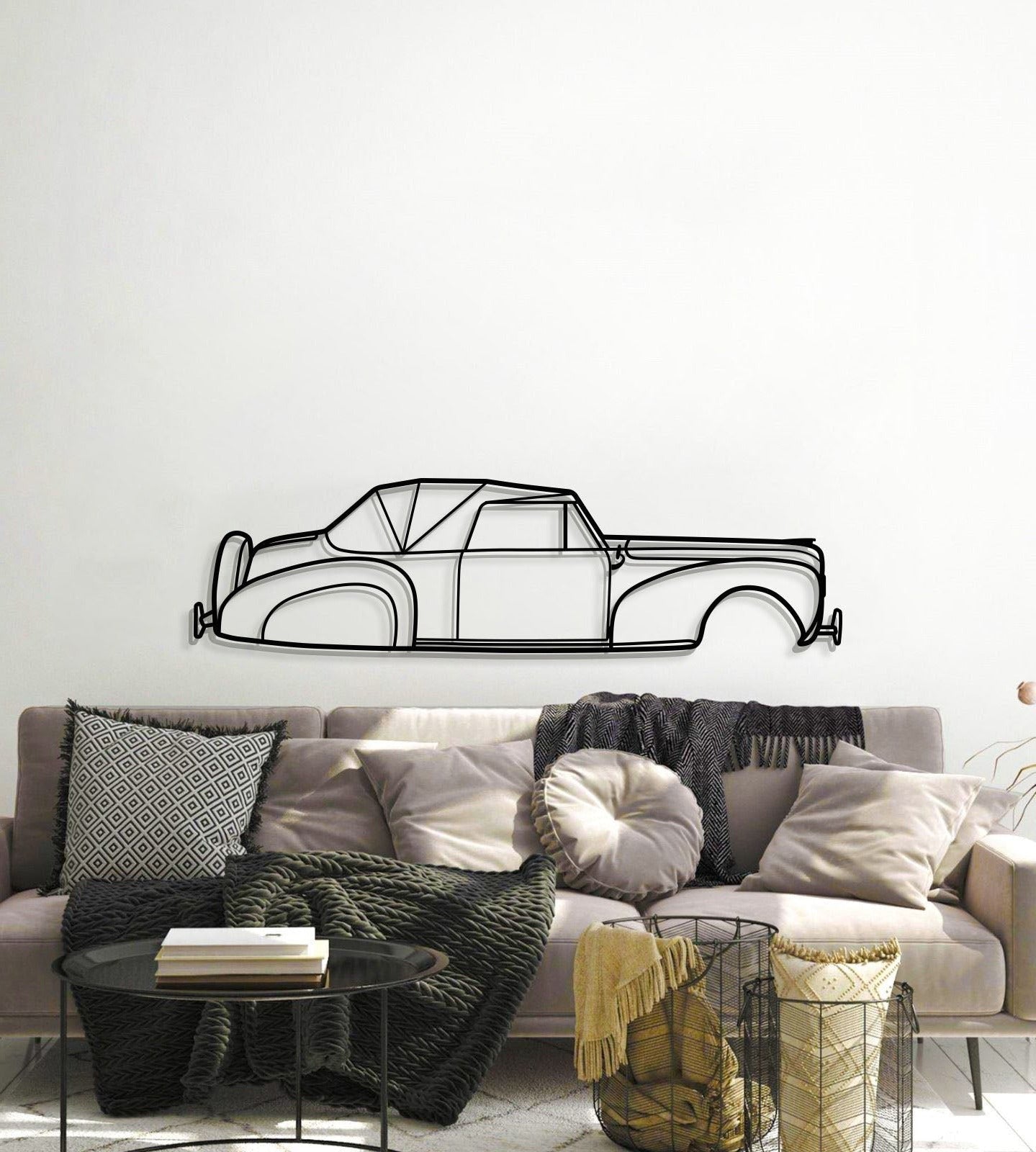 1939 Continental Metal Car Wall Art - MT0022 - MT0022B49L-  DRIVEN - 6
