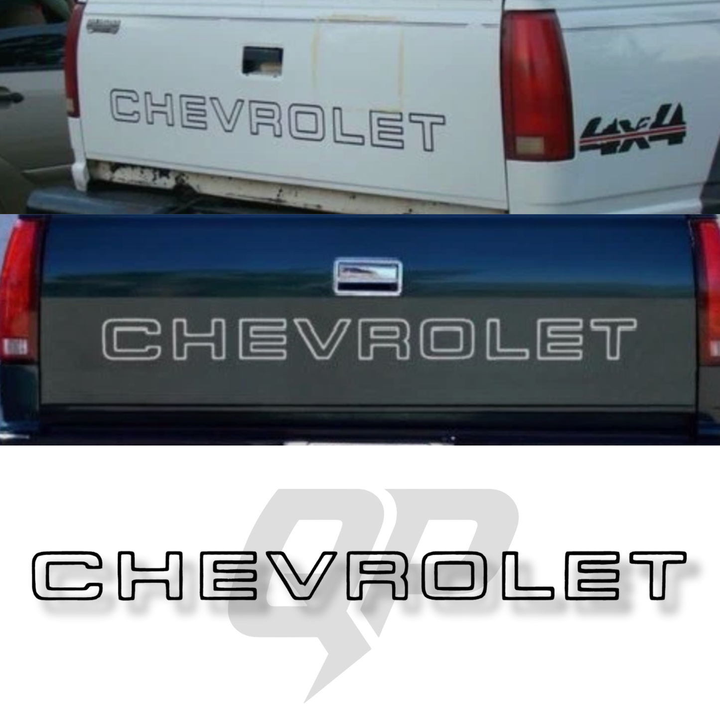 Chevrolet Silverado 1500 Tailgate Lettering | Premium Vinyl Decal Set - sku-51390088478852-sku-51390088511620-sku-51390088544388-sku-51390088577156-sku-51390088609924-  DRIVEN - 1