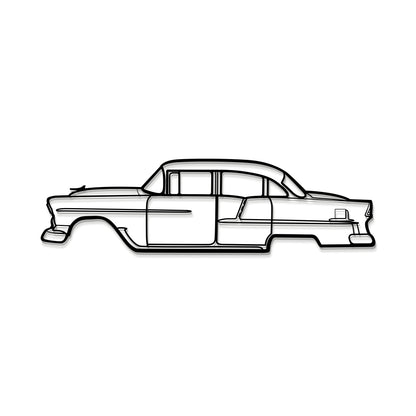 1955 Bel Air Metal Car Wall Art - MT0037 - MT0037B49L-MT0037B69L-MT0037B80L-MT0037B99L-MT0037B120L-  DRIVEN - 8