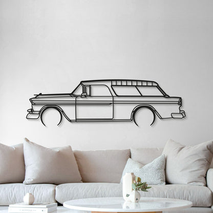 1955 Nomad Metal Car Wall Art - MT0038 - MT0038B49L-MT0038B69L-MT0038B80L-MT0038B99L-MT0038B120L-  DRIVEN - 5