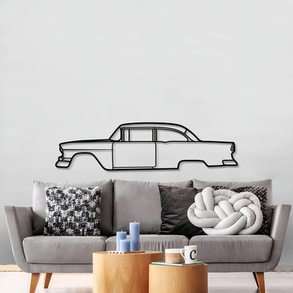 1955 150 Utility Sedan Metal Car Wall Art - MT0035 - MT0035B49L-MT0035B69L-MT0035B80L-MT0035B99L-MT0035B120L-  DRIVEN - 3