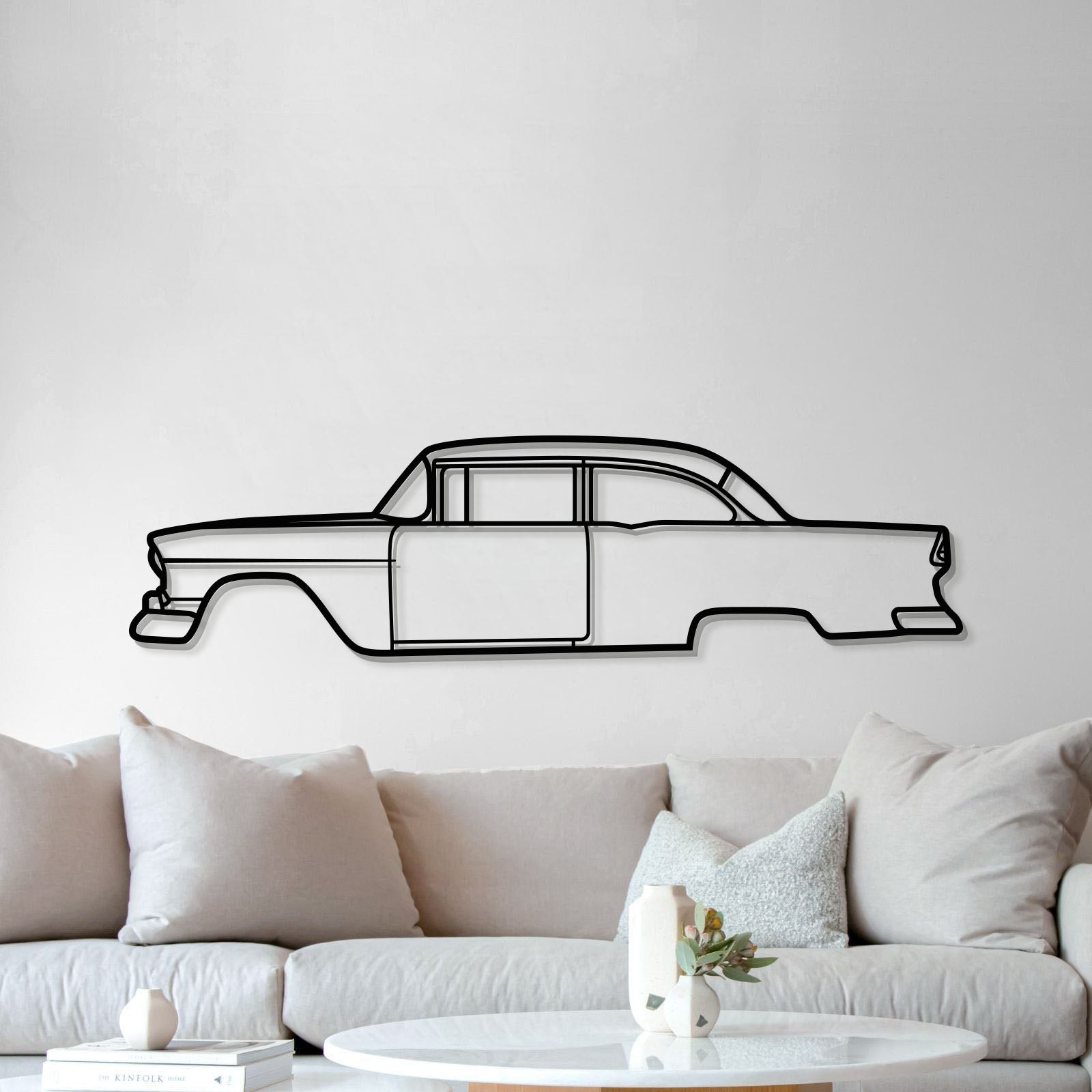 1955 150 Utility Sedan Metal Car Wall Art - MT0035 - MT0035B49L-MT0035B69L-MT0035B80L-MT0035B99L-MT0035B120L-  DRIVEN - 5