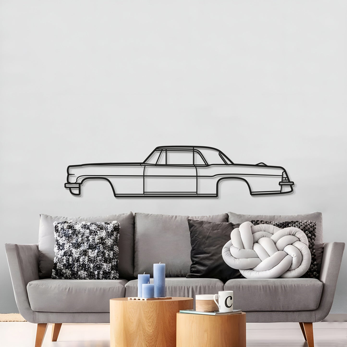 1956 Continental Mark II Metal Car Wall Art - MT0040 - MT0040B49L-MT0040B69L-MT0040B80L-MT0040B99L-MT0040B120L-  DRIVEN - 3