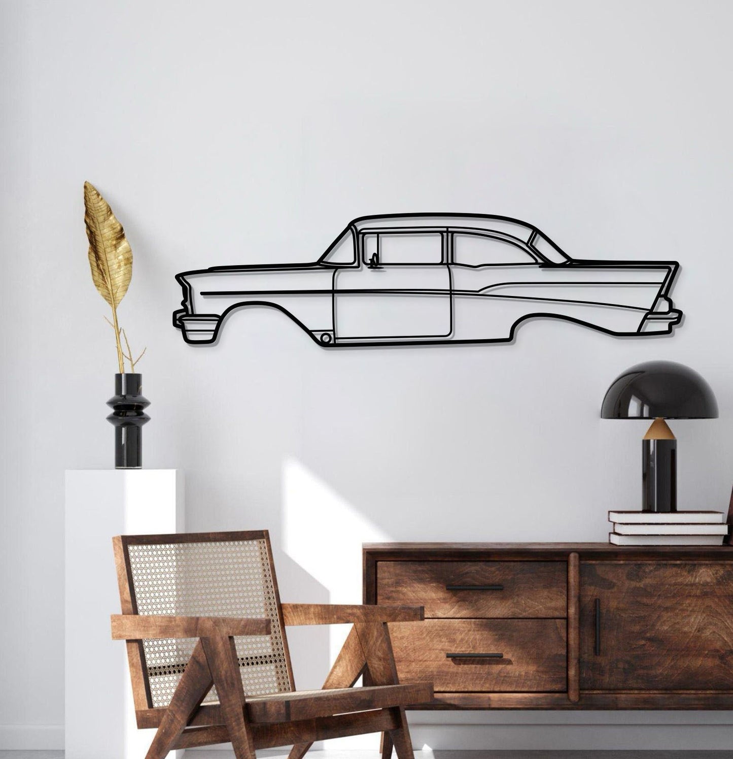 1957 Bel Air Metal Car Wall Art - MT0046 - MT0046B49L-  DRIVEN - 3