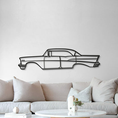 1957 Bel Air Sedan Metal Car Wall Art - MT0048 - MT0048B49L-  DRIVEN - 5