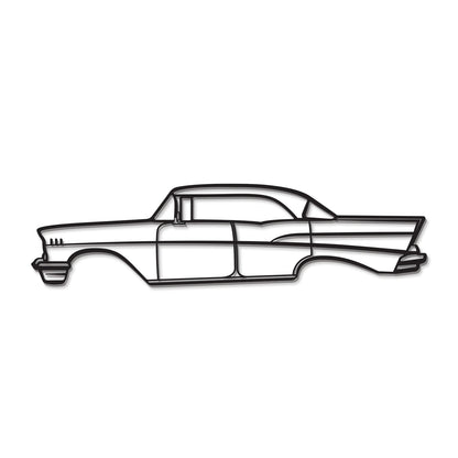 1957 Bel Air Sedan Metal Car Wall Art - MT0048 - MT0048B49L-  DRIVEN - 8