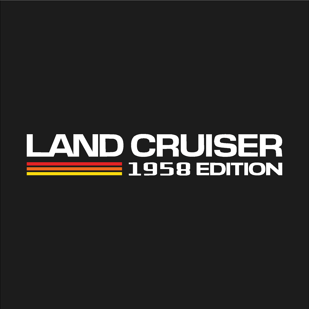 1958 Press Release Style Rear Fender Vinyl Decal Kit (Pair) - 2024+ Land Cruiser 1958 - 24LC250-RFEN-1958B-24LC250-RFEN-1959W-  DRIVEN - 5