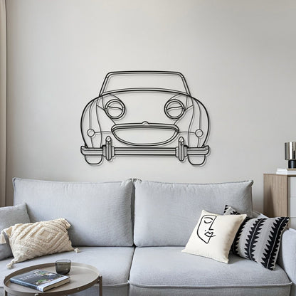 1961 Bugeye Sprite Front View Metal Car Wall Art - MT0061 - MT0061B69L-MT0061B80L-MT0061B99L-MT0061B120L-MT0061B137L-  DRIVEN - 4