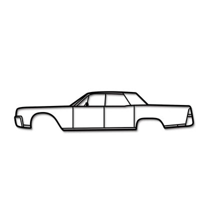 1961 Continental Metal Car Wall Art - MT0062 - MT0062B49L-MT0062B69L-MT0062B80L-MT0062B99L-MT0062B120L-  DRIVEN - 8